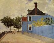 克劳德莫奈 - The Blue House at Zaandam